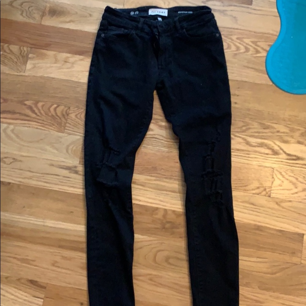 Black denim Emma skinny jeans.